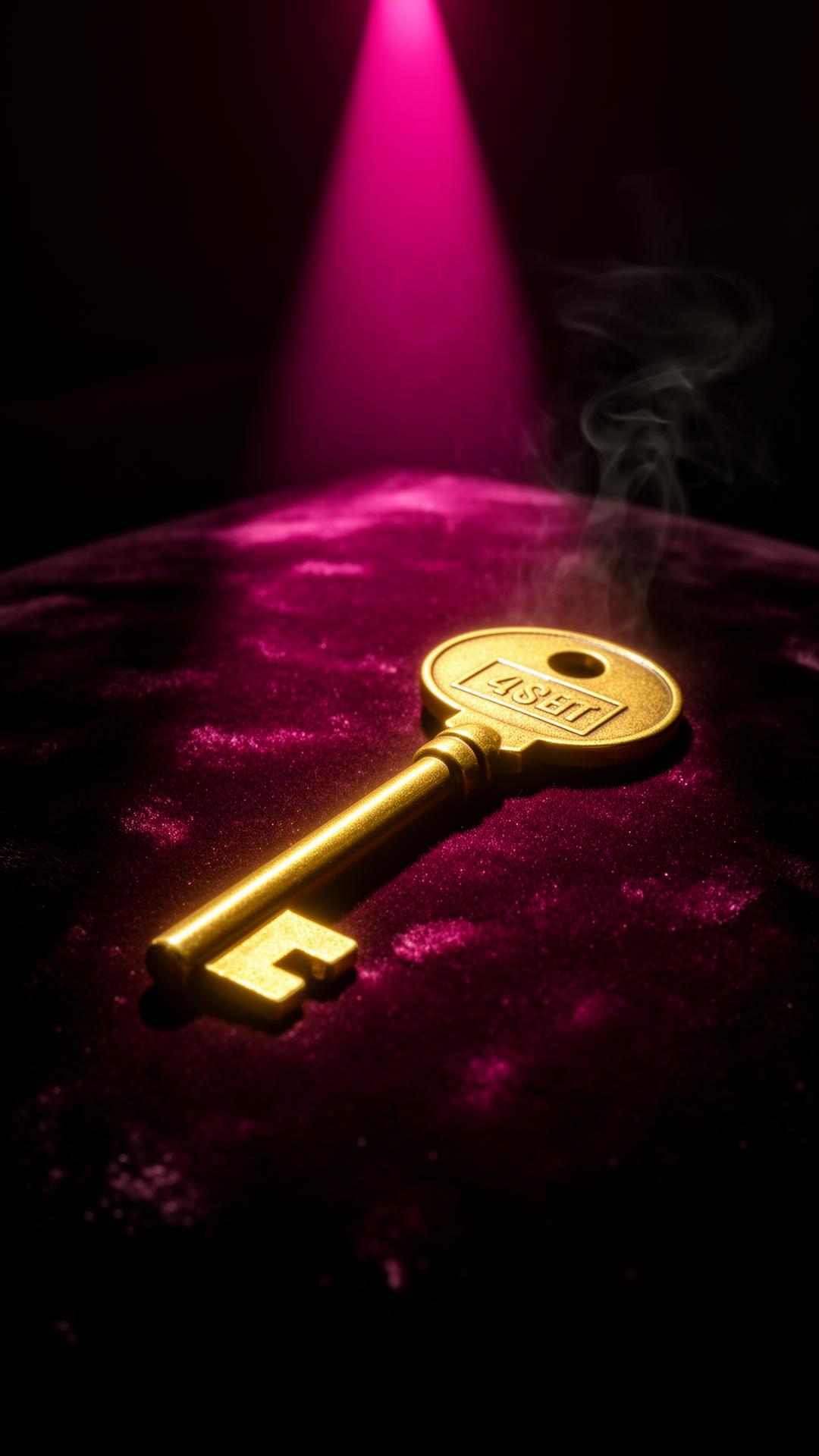 The key drops